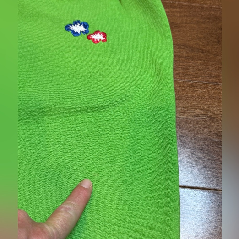 Y2K PINK Victoria's Secret Neon Green Ankle/Capri Jogger - Picture 7 of 12